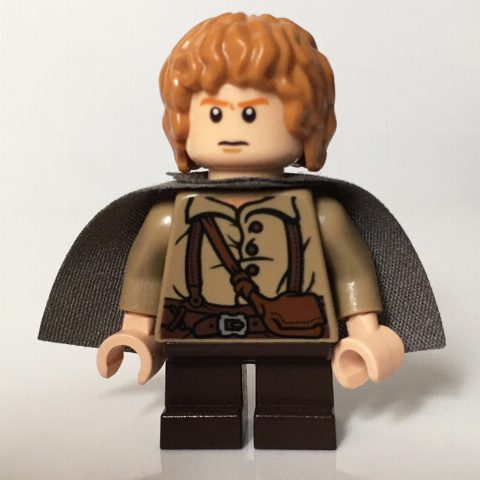 Minifigurka Samwise Gamgee - Dark Bluish Gray Cape