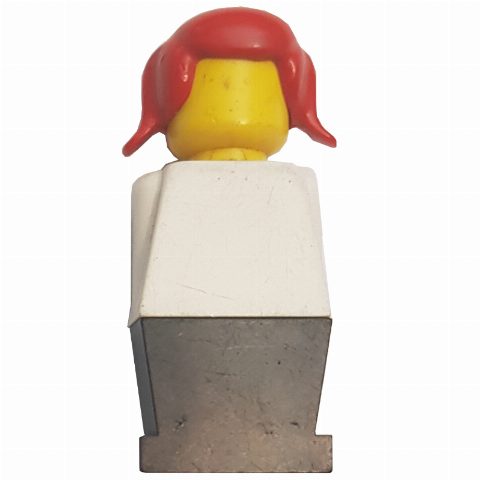 Minifigurka LEGOLAND White Torso, Black Legs, Red Hair