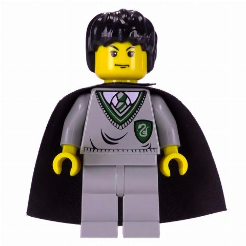 Minifigurka Tom Riddle, Yellow Skin, Slytherin Sweater with Crest, Cape