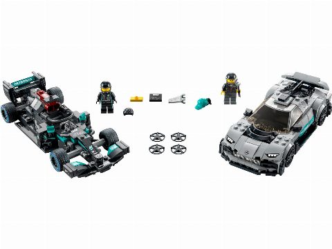 Zestaw LEGO Mercedes-AMG F1 W12 E Performance & Mercedes-AMG Project One (Speed Champions)
