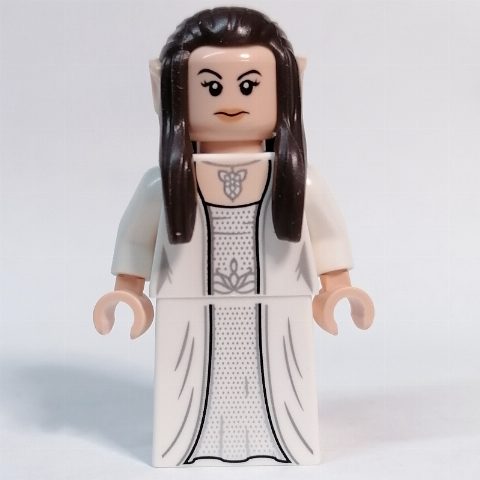 Minifigurka Arwen - White Torso, Dress, Dark Brown Hair
