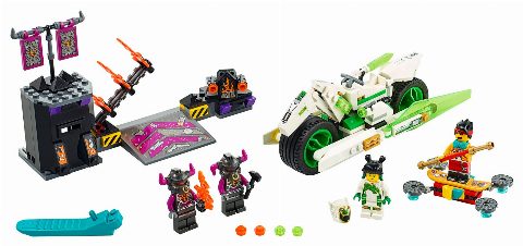 Zestaw LEGO White Dragon Horse Bike (Monkie Kid)