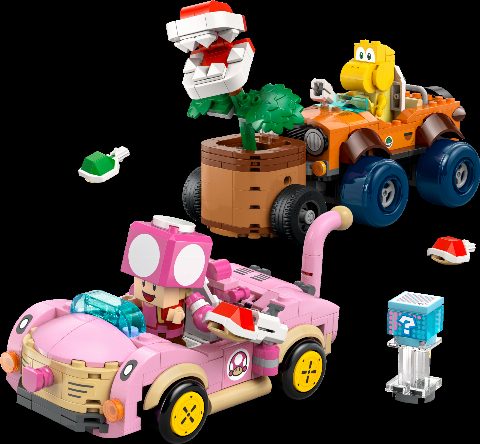 Zestaw LEGO Mario Kart – Piranha Plant Power-Up Pursuit (Super Mario)