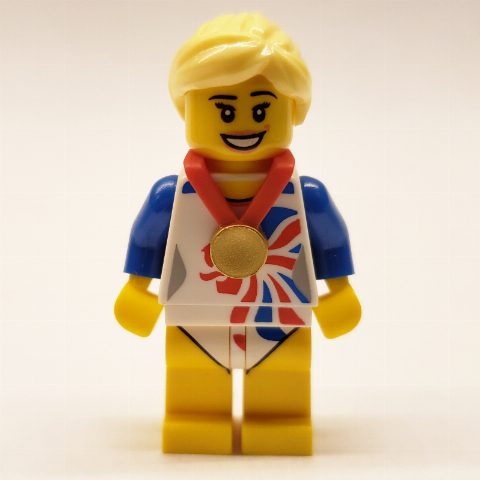 Minifigurka Flexible Gymnast, Team GB (CMF)