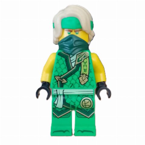 Minifigurka Lloyd, Bright Green Robes, Hair