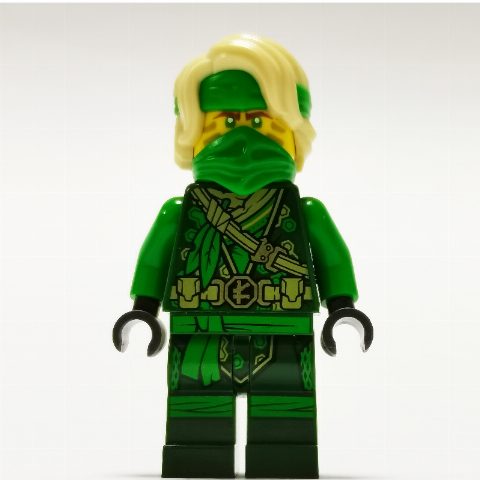 Minifigurka Lloyd - The Island, Dark Green Camouflage, Mask