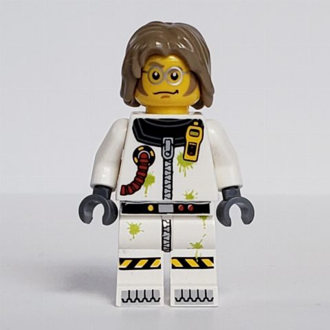 Minifigurka Scientist in Hazmat Suit with Hair
