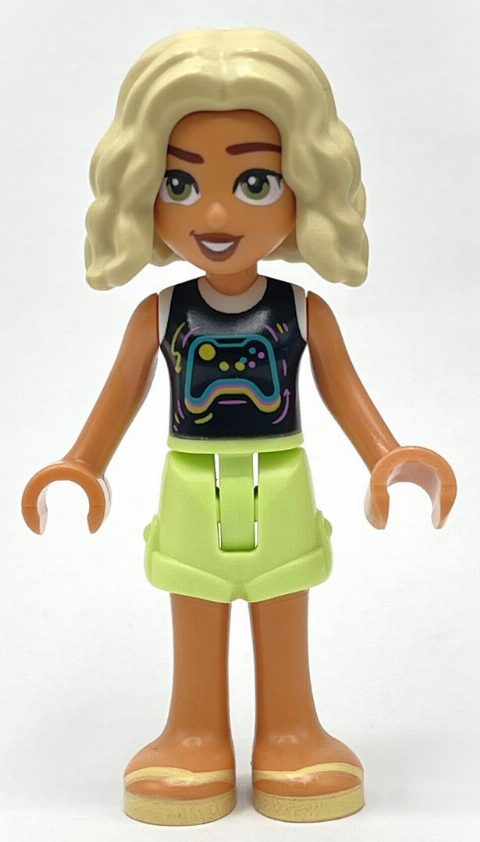 Minifigurka Nova - Black Top, Bright Light Yellow Shorts