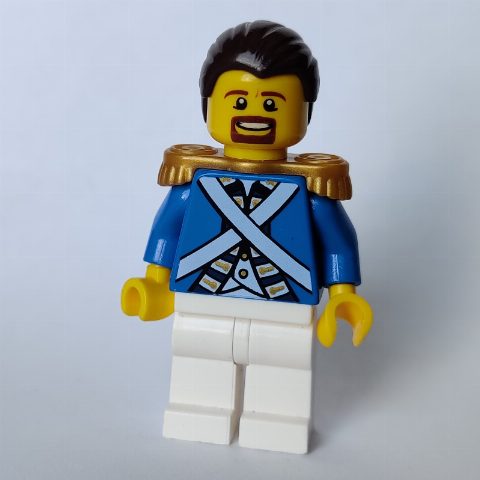 Minifigurka Soldier (Bluecoat) - Sergeant, Brown Goatee