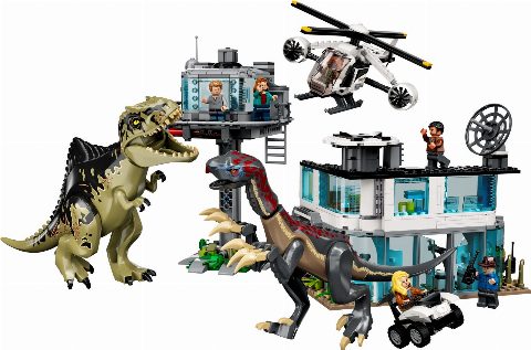 Zestaw LEGO Giganotosaurus & Therizinosaurus Attack (Jurassic World)