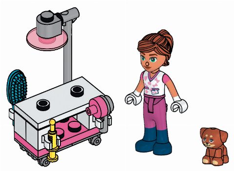 Zestaw LEGO Valeria with Puppy (Friends)