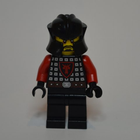 Minifigurka Dragon Knight, Red, Helmet, Black Beard