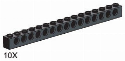 Zestaw LEGO 1 x 16 Beams (Educational and Dacta)