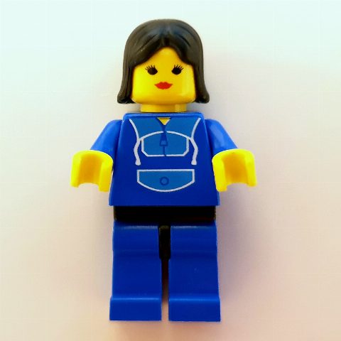 Minifigurka Woman - Blue Jogging Suite, Blue Legs