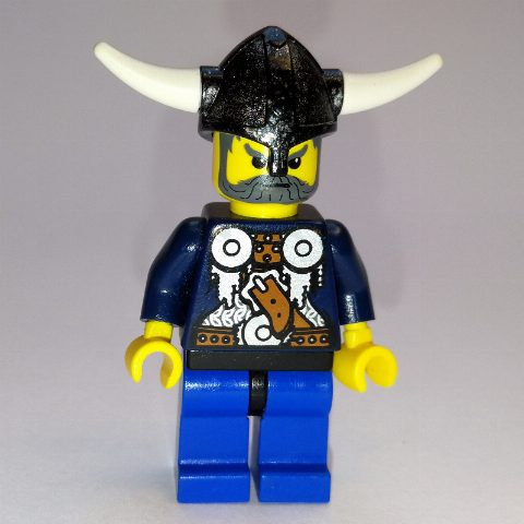 Minifigurka Viking Warrior - Armour, Sand Blue Arms
