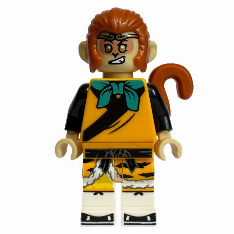 Minifigurka Monkey King, Bright Light Orange Robes