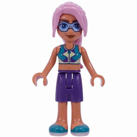 Minifigurka Sky - Dark Turquoise Top, Dark Purple Shorts
