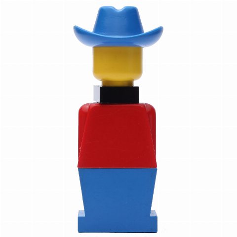 Minifigurka LEGOLAND Red Torso, Blue Legs, Blue Cowboy Hat, Black Scarf