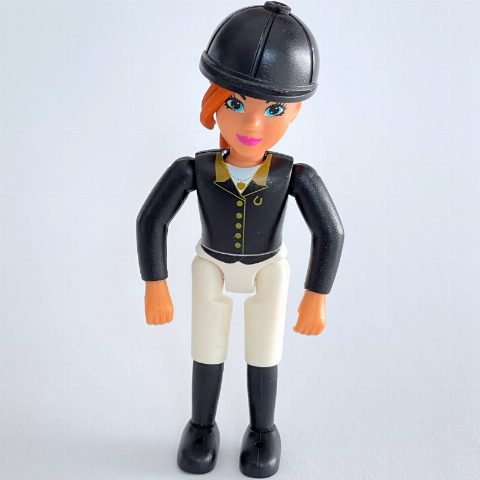 Minifigurka Belville Horse Rider, Black Top and Helmet