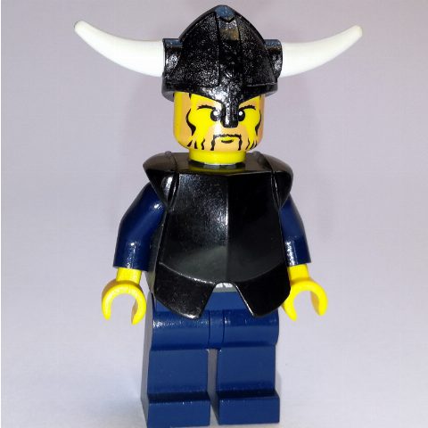 Minifigurka Viking Warrior - Black Breast Plate, Dark BLue Legs