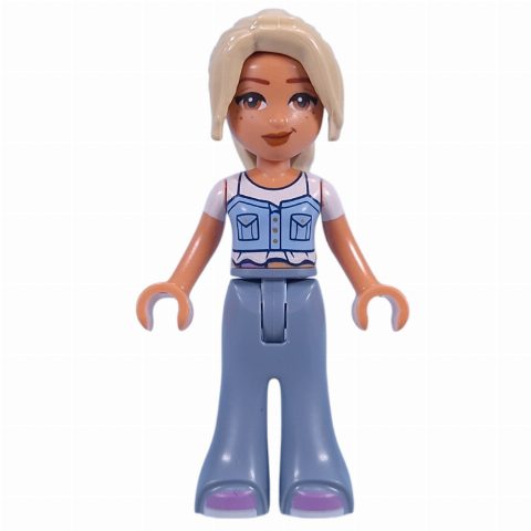 Minifigurka Sara - Bright Light Blue Top, Sand Blue Pants