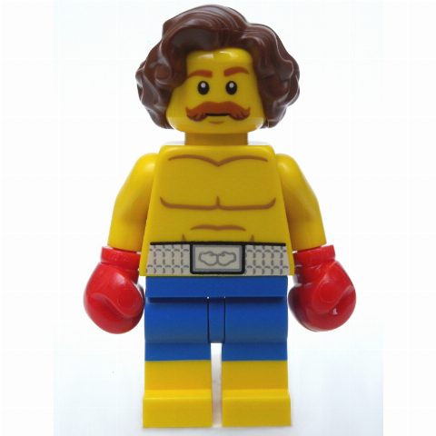 Minifigurka Boxer, Blue Shorts, Red Gloves