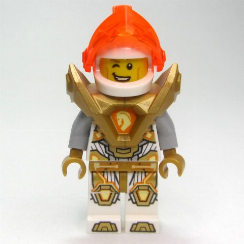 Minifigurka Lance Richmond with Trans-Neon Orange Visor and Shoulder Armor with Orange Chest Emblem