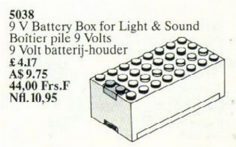Zestaw LEGO® 9V Battery Box (Service Packs)