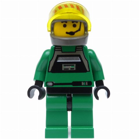 Minifigurka Rebel Pilot A-wing, Green Uniform, Yellow Skin