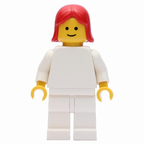 Minifigurka Woman, Plain White, Red Hair