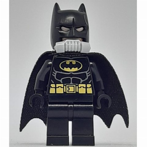 Minifigurka Batman, Black Suit, Black Cape and Cowl, Yellow Batman Logo, Breathing Apparatus