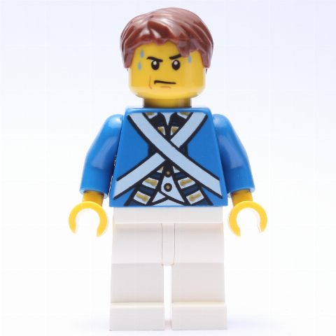Minifigurka Soldier (Bluecoat) - Reddish Brown Hair
