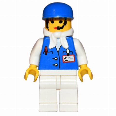 Minifigurka Assistant - Female, White Bandanna, Blue Cap