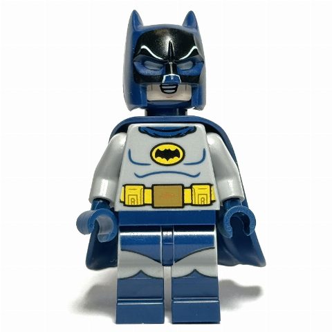 Minifigurka Batman, Light Bluish Gray Suit, Rubber Dark Blue Cape and Cowl (60's TV Series)