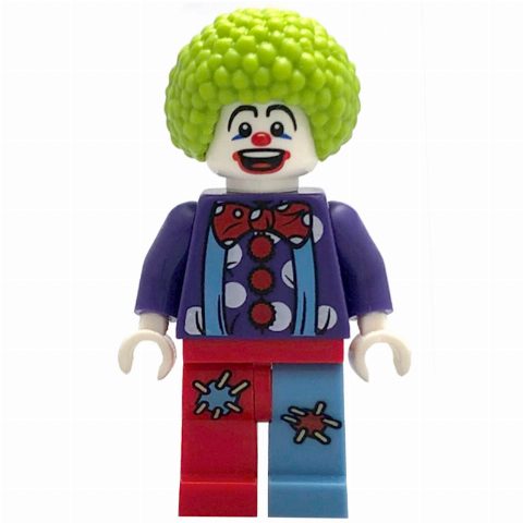 Minifigurka Birthday Clown, Lime Afro