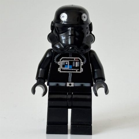 Minifigurka TIE Pilot, Plain Legs, Eyemask Head Print (87556 Helmet)