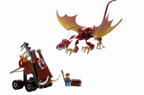 Zestaw LEGO Viking Catapult versus the Nidhogg Dragon (Vikings)