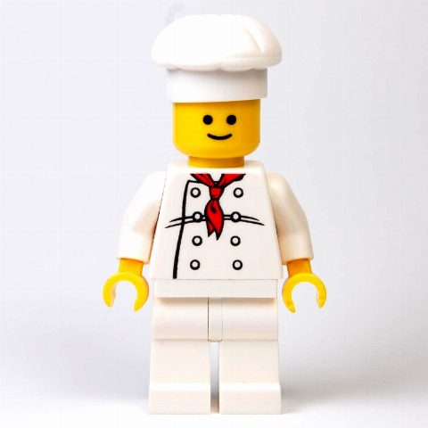 Minifigurka Chef - White Torso, White Legs, White Hat