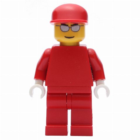 Minifigurka Engineer, Ferrari, Sunglasses, White Hands