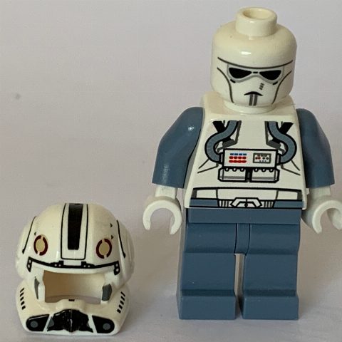 Minifigurka Clone Pilot, Open Helmet, White Head (Episode 3)