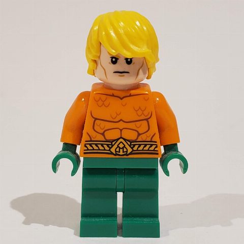 Minifigurka Aquaman, Short Yellow Hair (3626c Head)