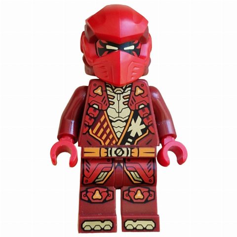 Minifigurka Kai, Dark Red Suit, Red Helmet