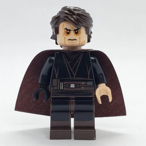 Minifigurka Anakin Skywalker, Black Robe, Angry Face with Shadowed Eyes and Cape