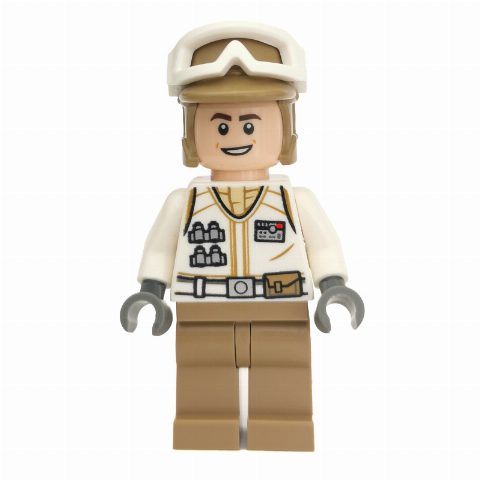 Minifigurka Rebel Trooper in Hoth Uniform, Dark Tan Hat, Open Mouth