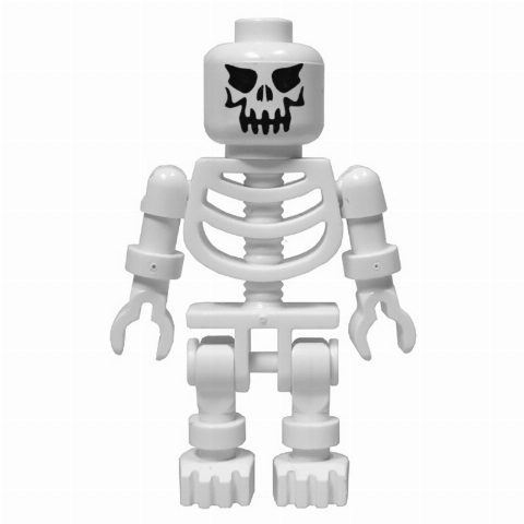 Minifigurka Skeleton, Evil Face, Ball Joint Arms