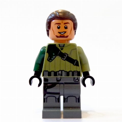 Minifigurka Kanan Jarrus, Dark Brown Hair, Dark Brown Eyebrows