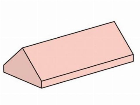 Zestaw LEGO® 2 x 4 Sand Red Ridge Roof Tiles Steep Slope (Bulk Bricks)