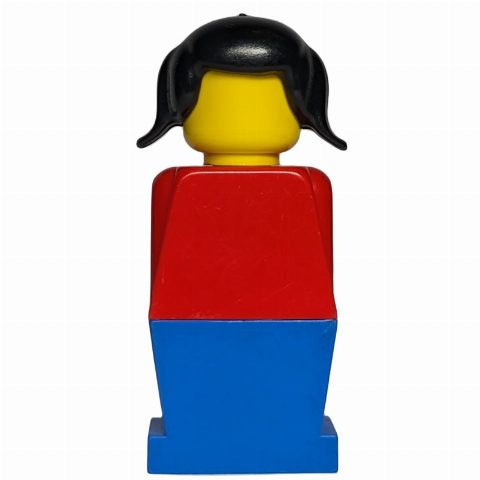 Minifigurka LEGOLAND Female Red Torso, Blue Legs