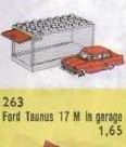 Zestaw LEGO® 1:87 Ford Taunus 17M de Luxe with Garage (System)