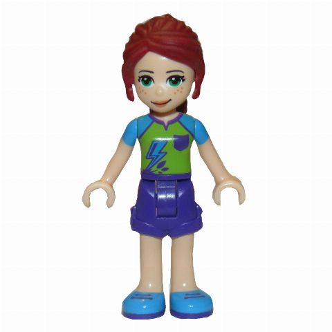 Minifigurka Mia - Lime Top, Dark Purple Skirt